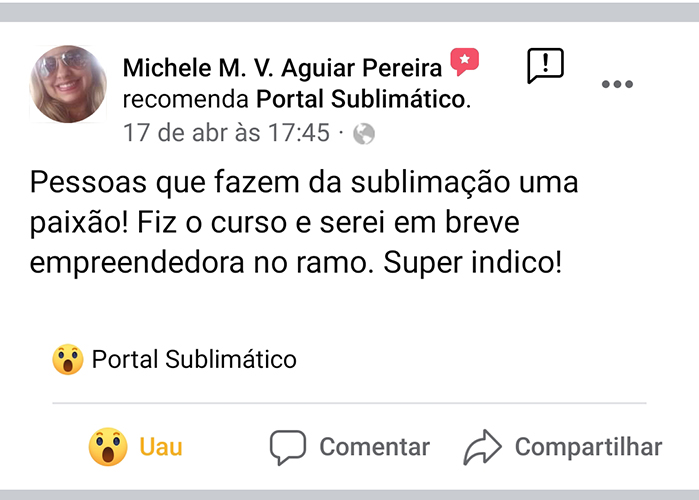 Depoimento de Michele Aguiar